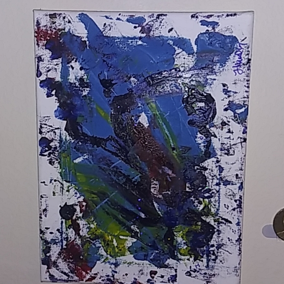 Mini Abstract Oil Painting - Picture 2 of 2